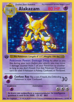 1999 Base Set Alakazam Holo