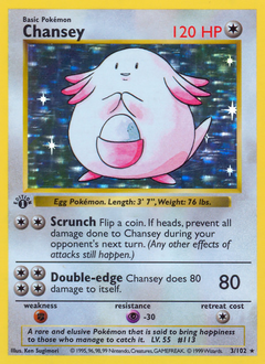 1999 Base Set Chansey Holo