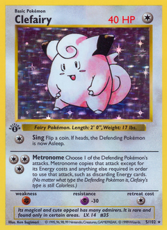 1999 Base Set Clefairy Holo