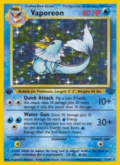 1999 Jungle Vaporeon Holo