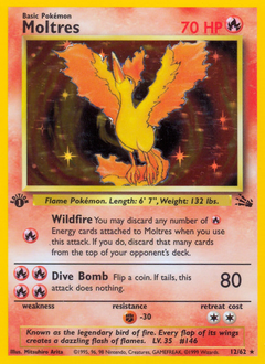 1999 Fossil Moltres Holo