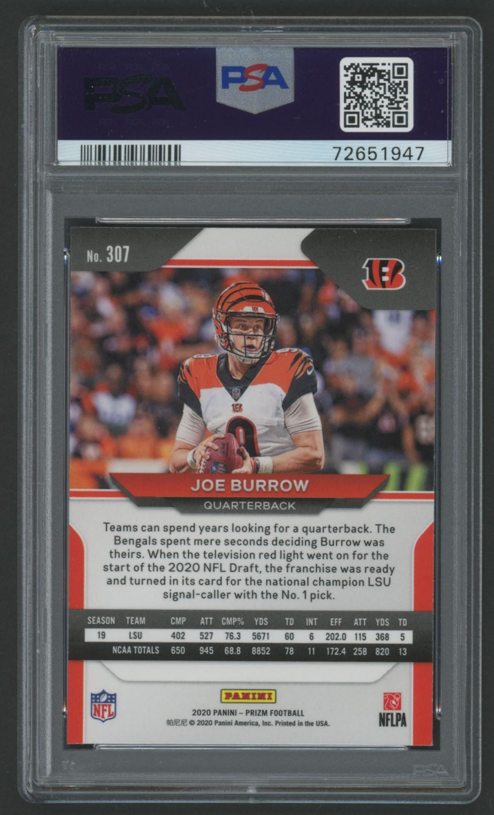2020 Prizm Joe Burrow Rookie