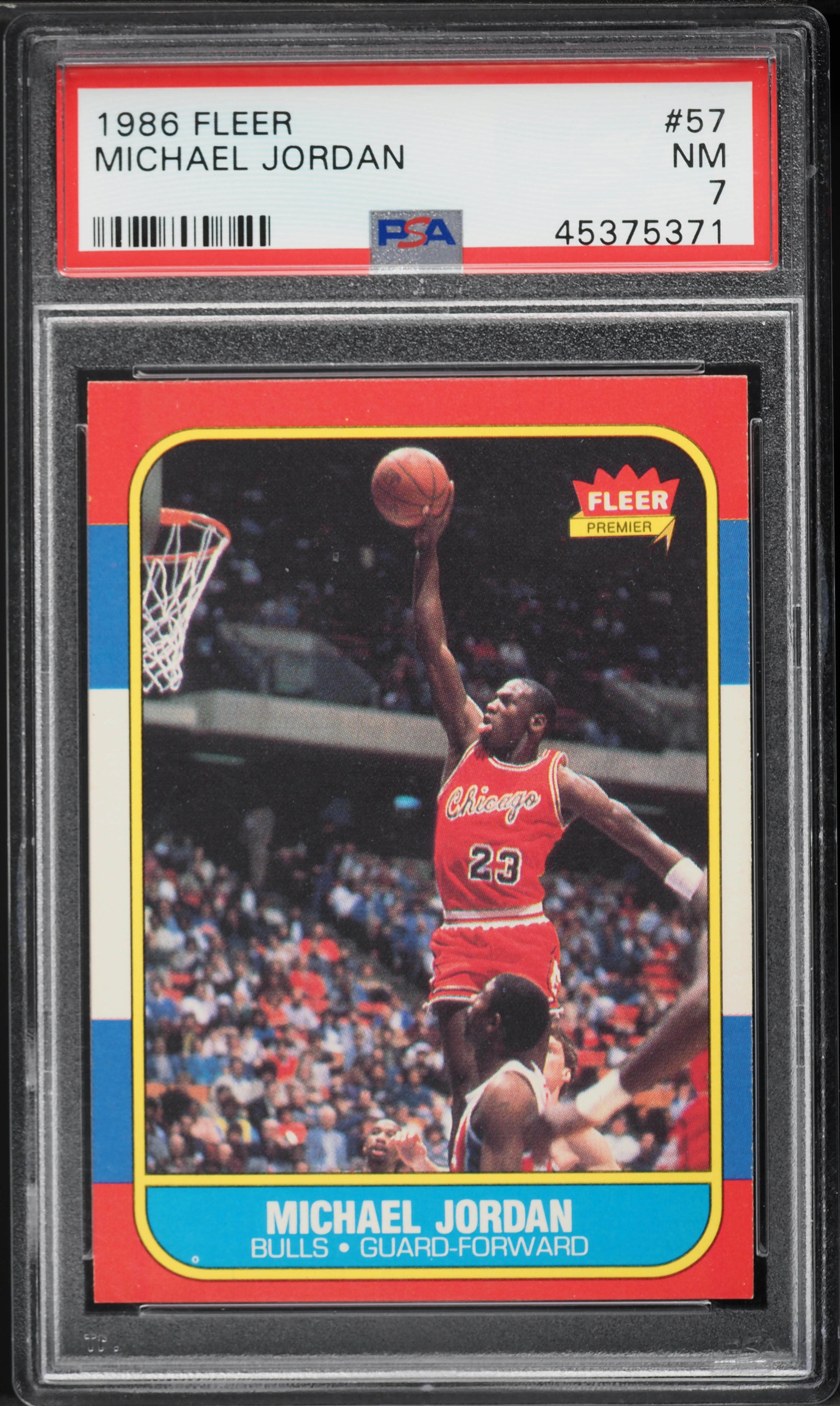 1986 Fleer Basketball Michael Jordan Rookie