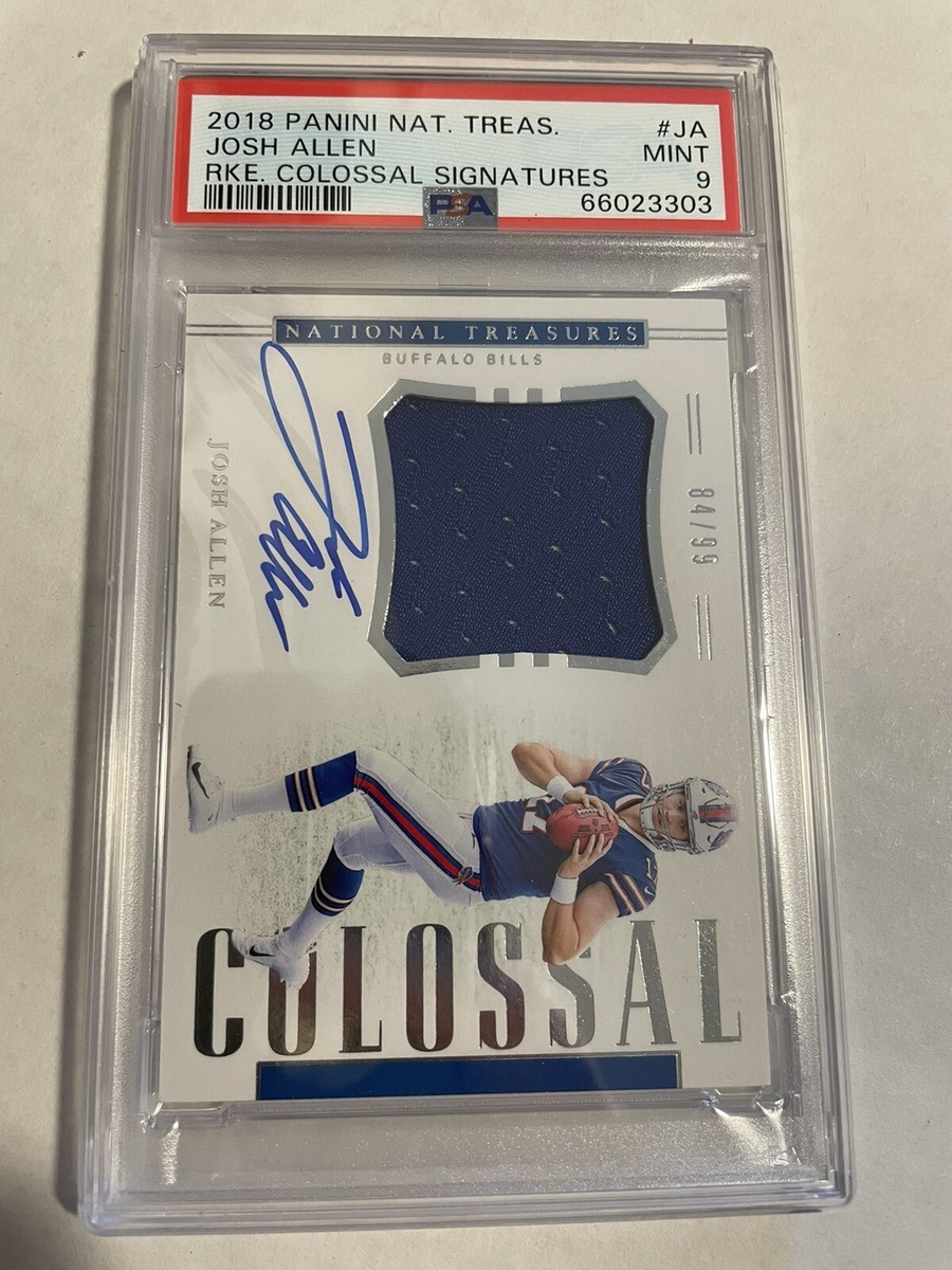 2018 National Treasures Josh Allen Colossal Patch Auto