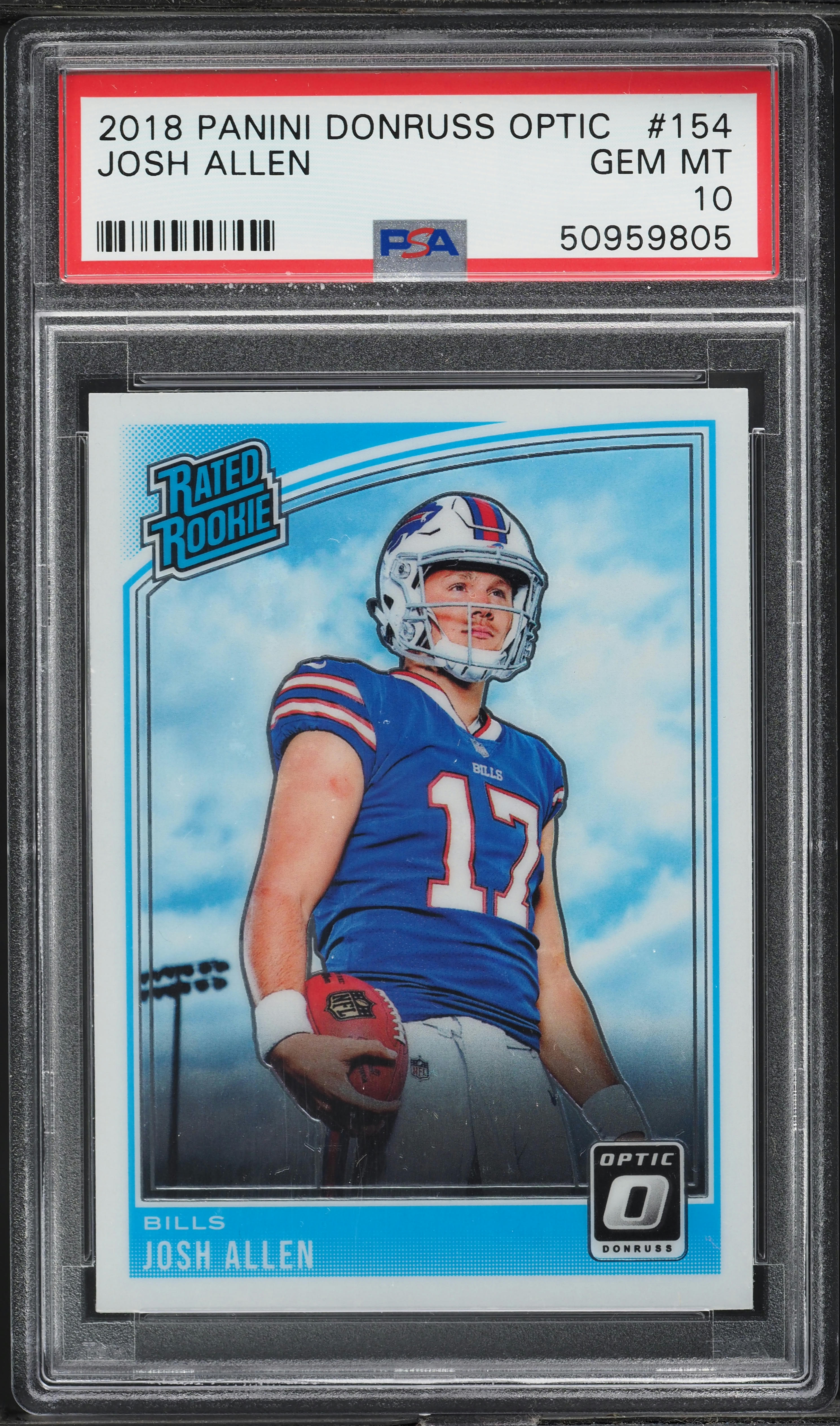 2018 Optic Football Josh Allen Rated Rookie