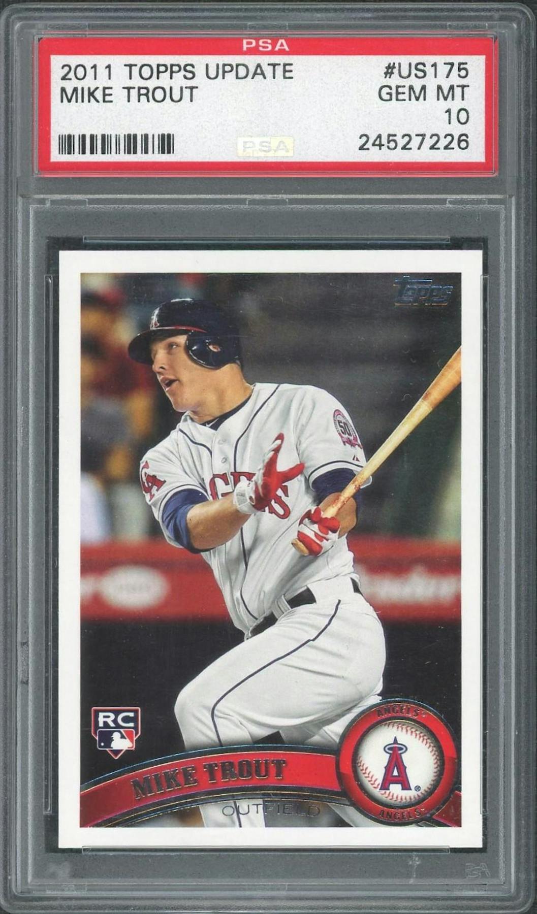 2011 Topps Update Mike Trout Rookie